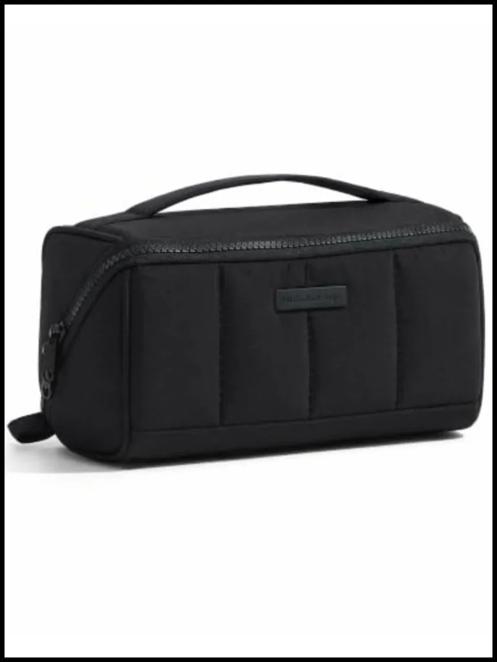 Fluffy Travel Makeup Bag with Dividers & Brush Holder